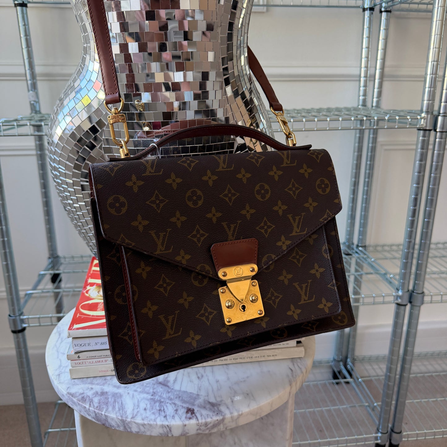 Pre-Owned LV Monogram Canvas Monceau GM Crossbody Bag