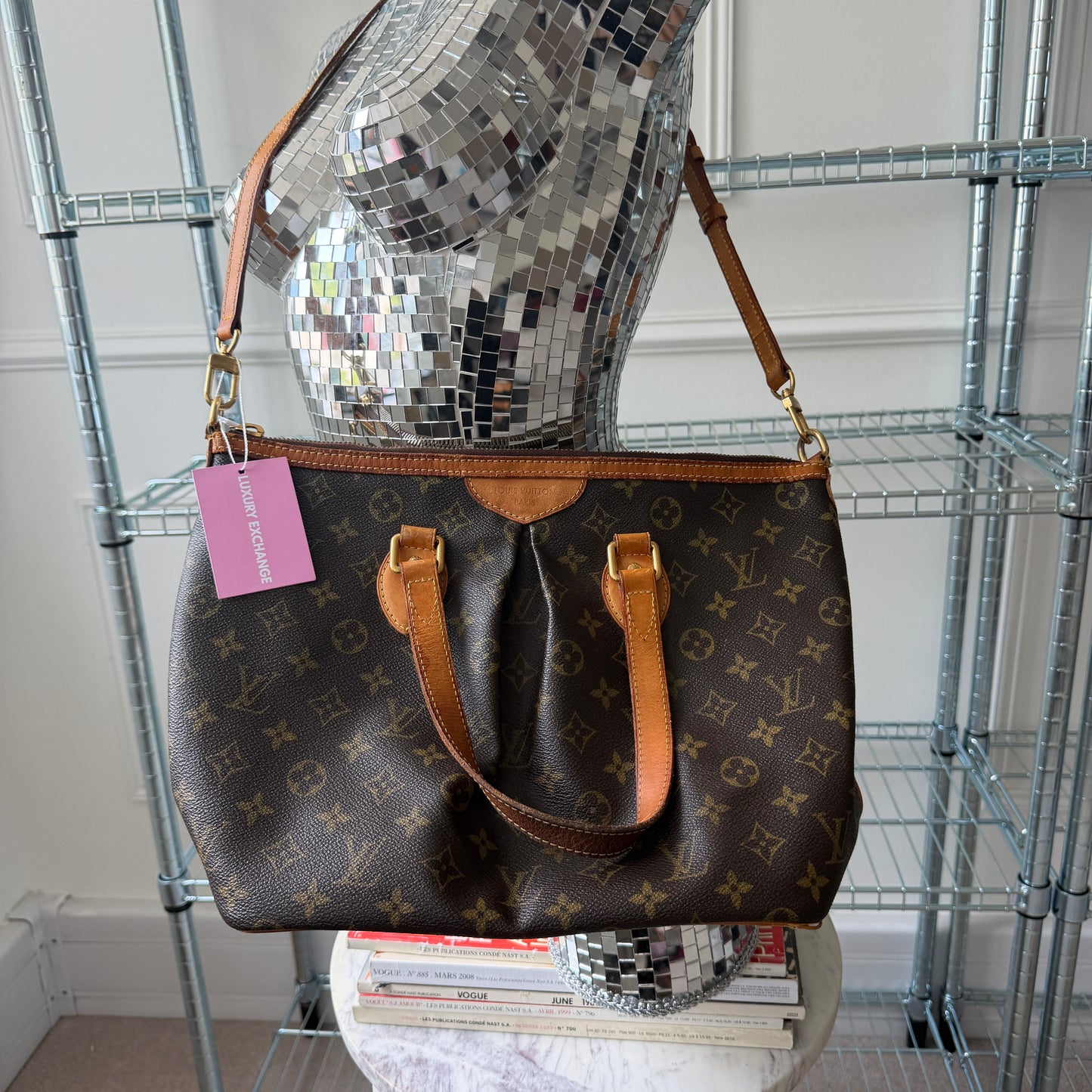 Pre-Owned LV Monogram Canvas Palermo Shoulder Bag