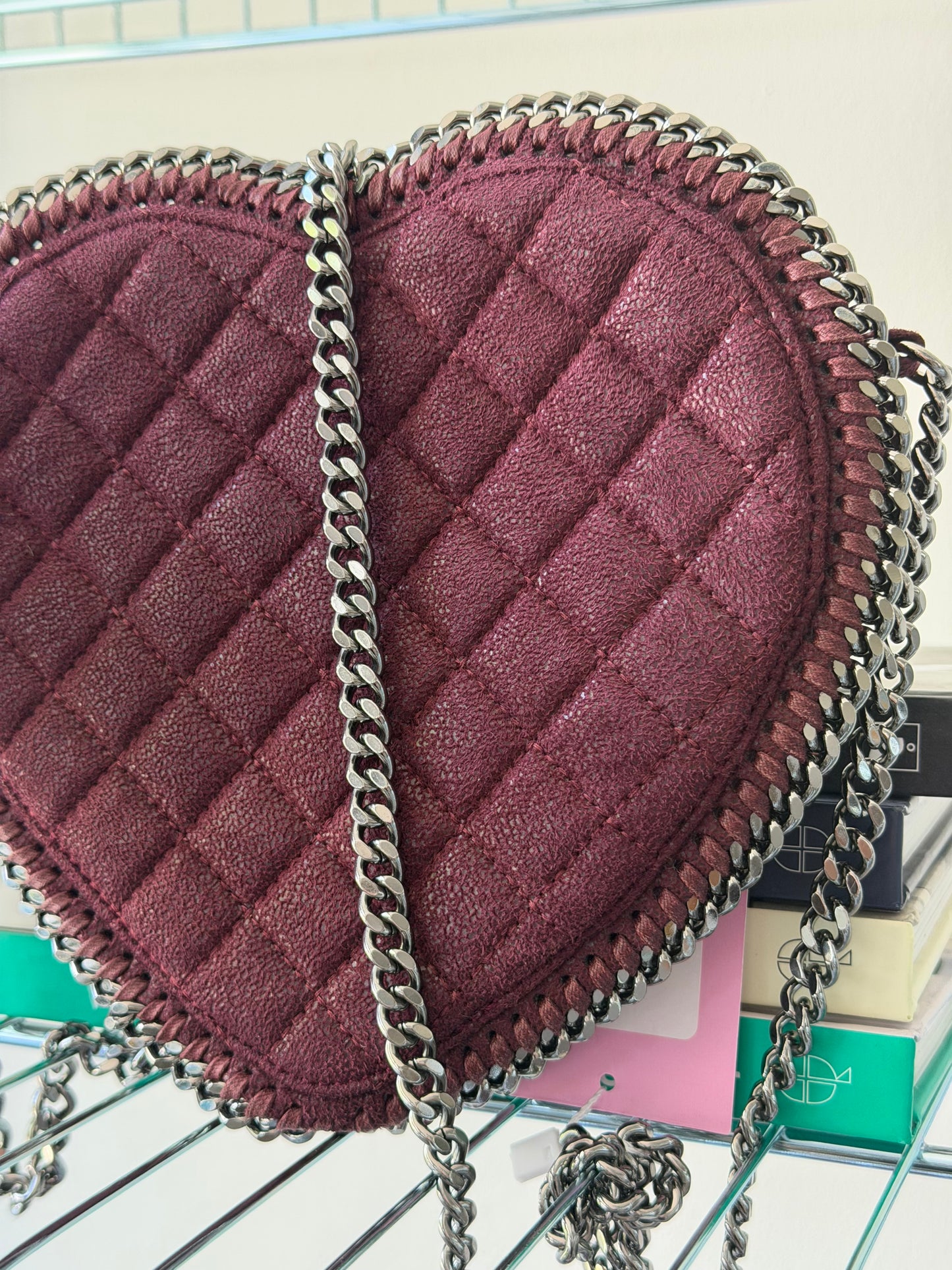 Pre-Owned Bordeaux Heart Handbag