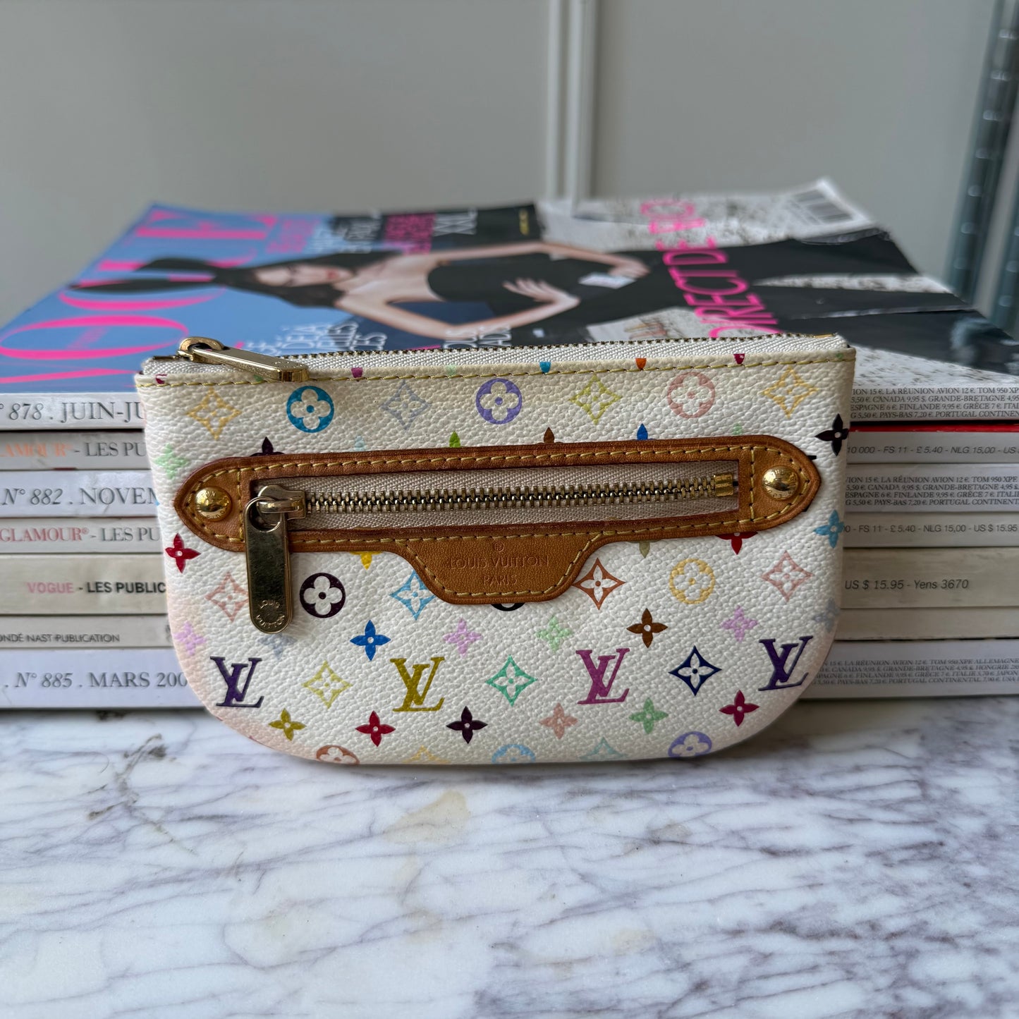 Pre-Owned LV Multicolore Canvas Key Pouch