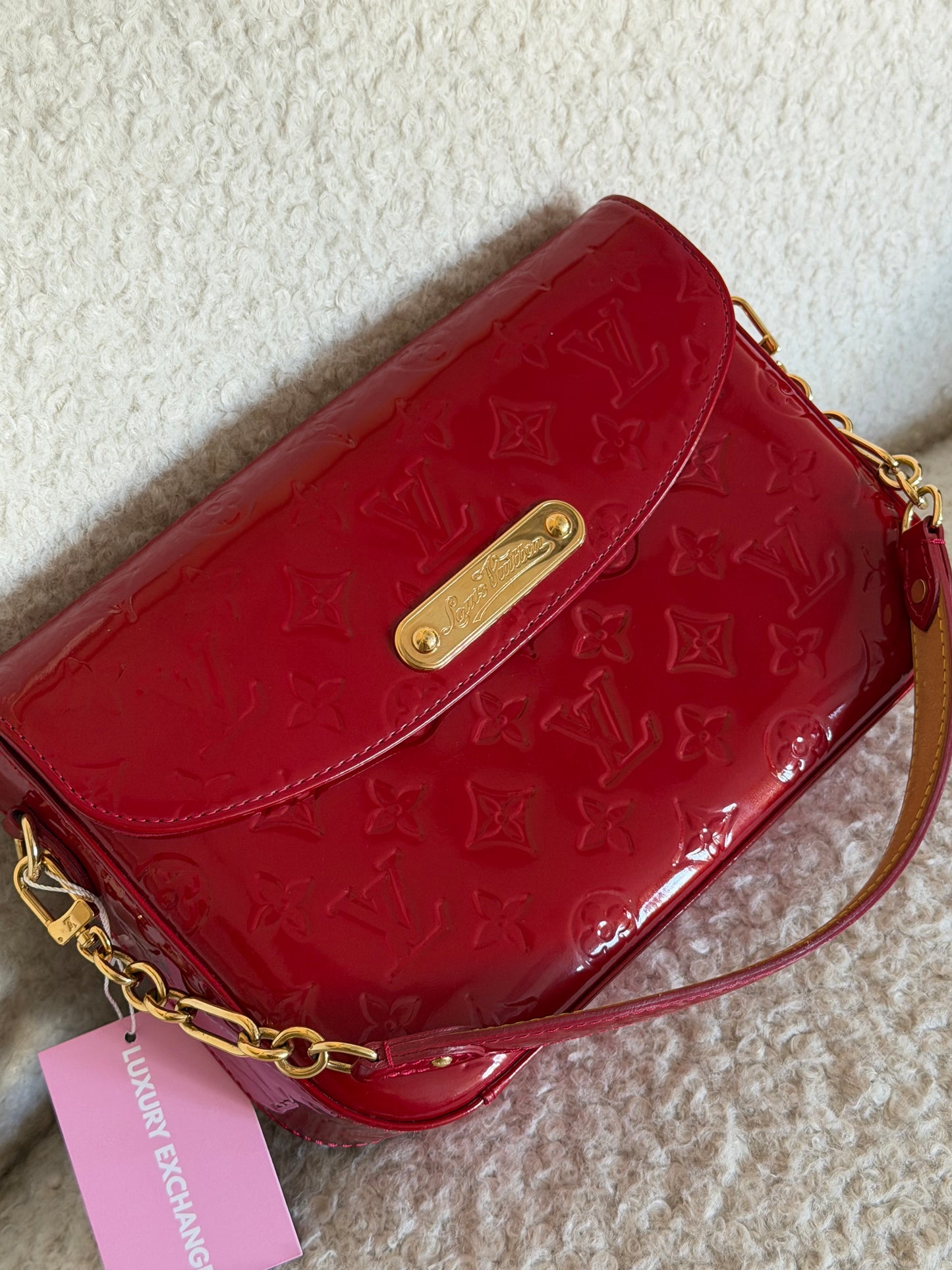 Pre-Owned Pomme D'amour Monogram Vernis Leather Handbag