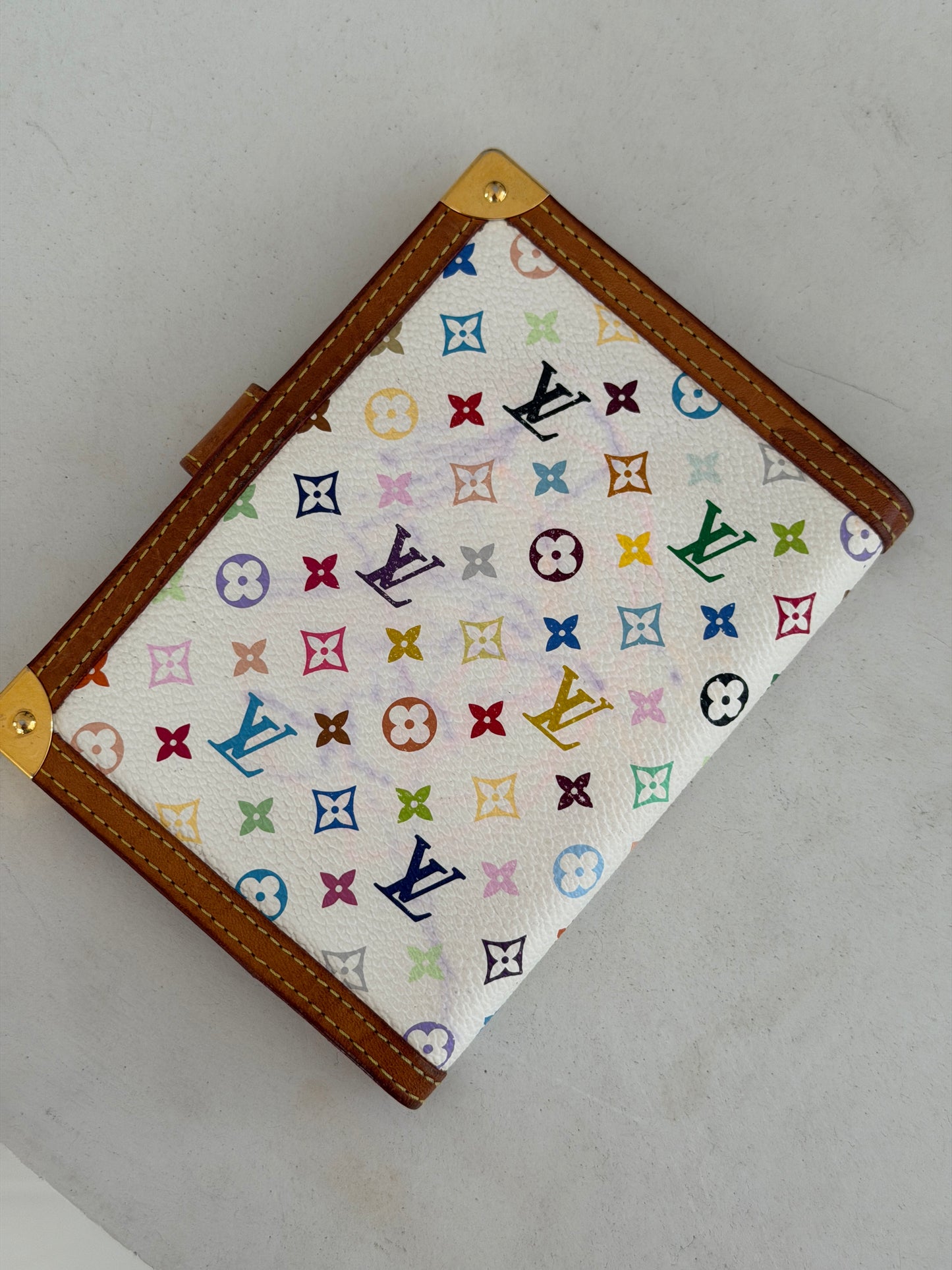 Pre-Owned Multicolore Monogram Canvas Agenda