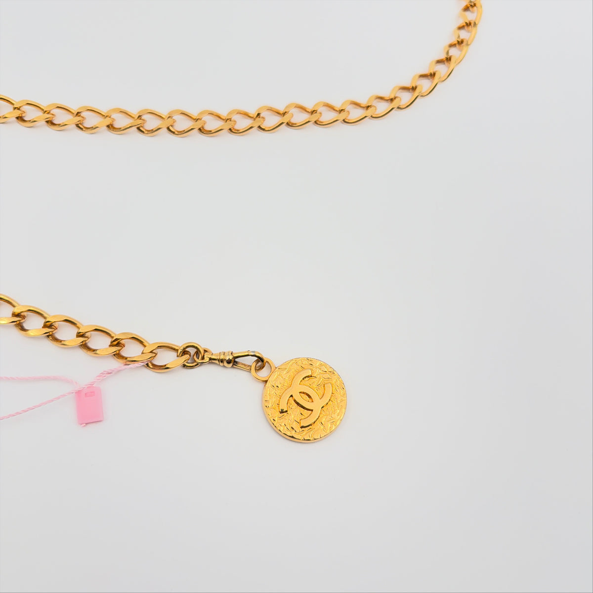 Pre-Owned CC Chain Gold-Plated Belt