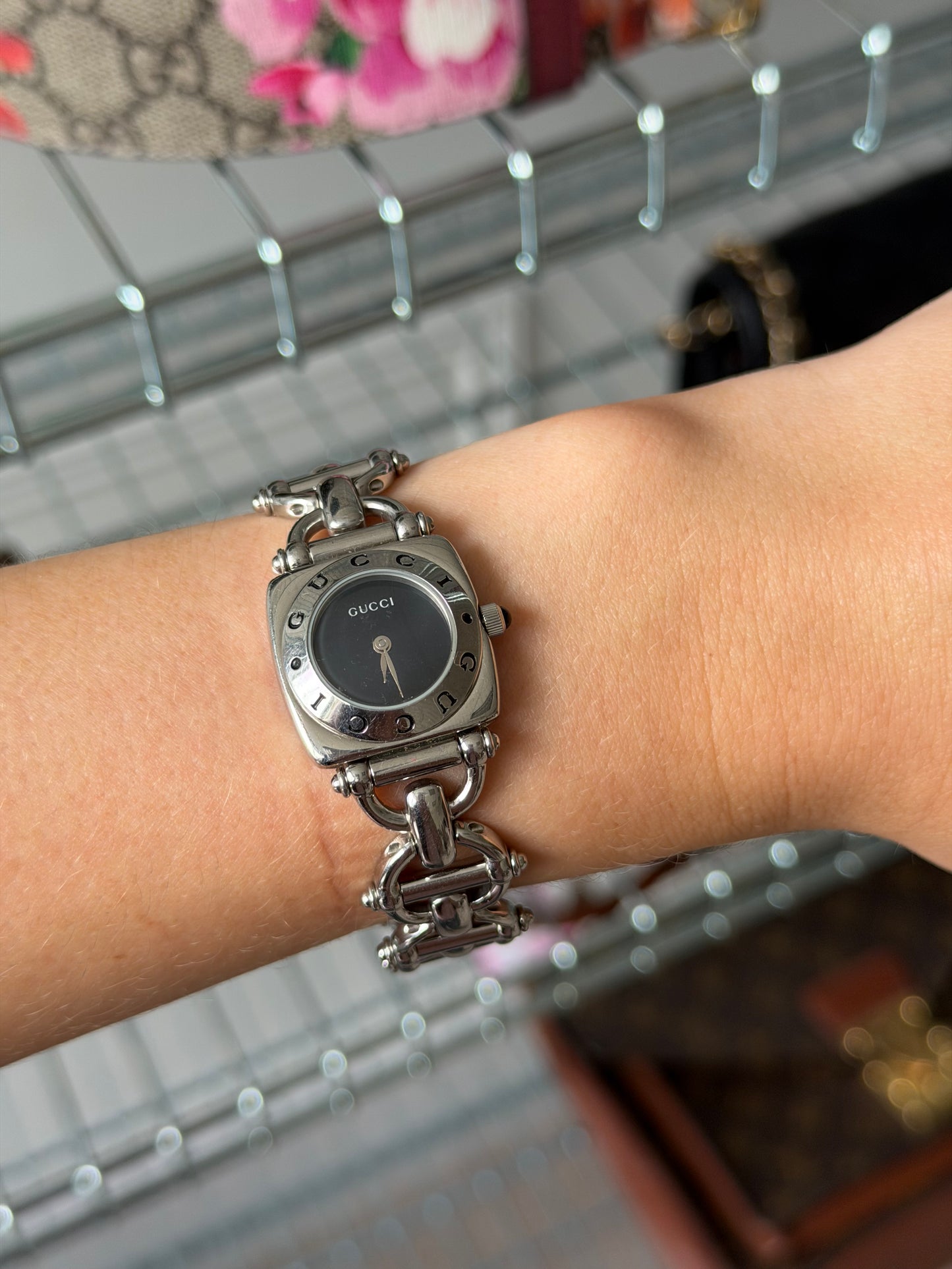 Pre-Owned Horsebit Steel Watch