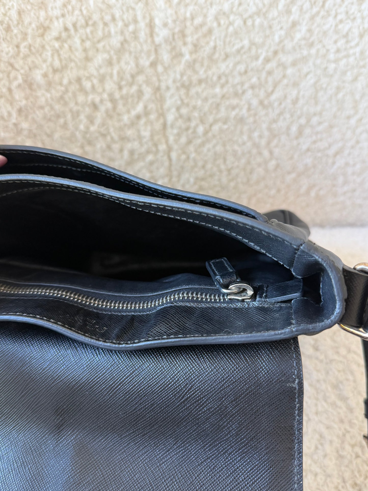 Black Saffiano Leather Bag