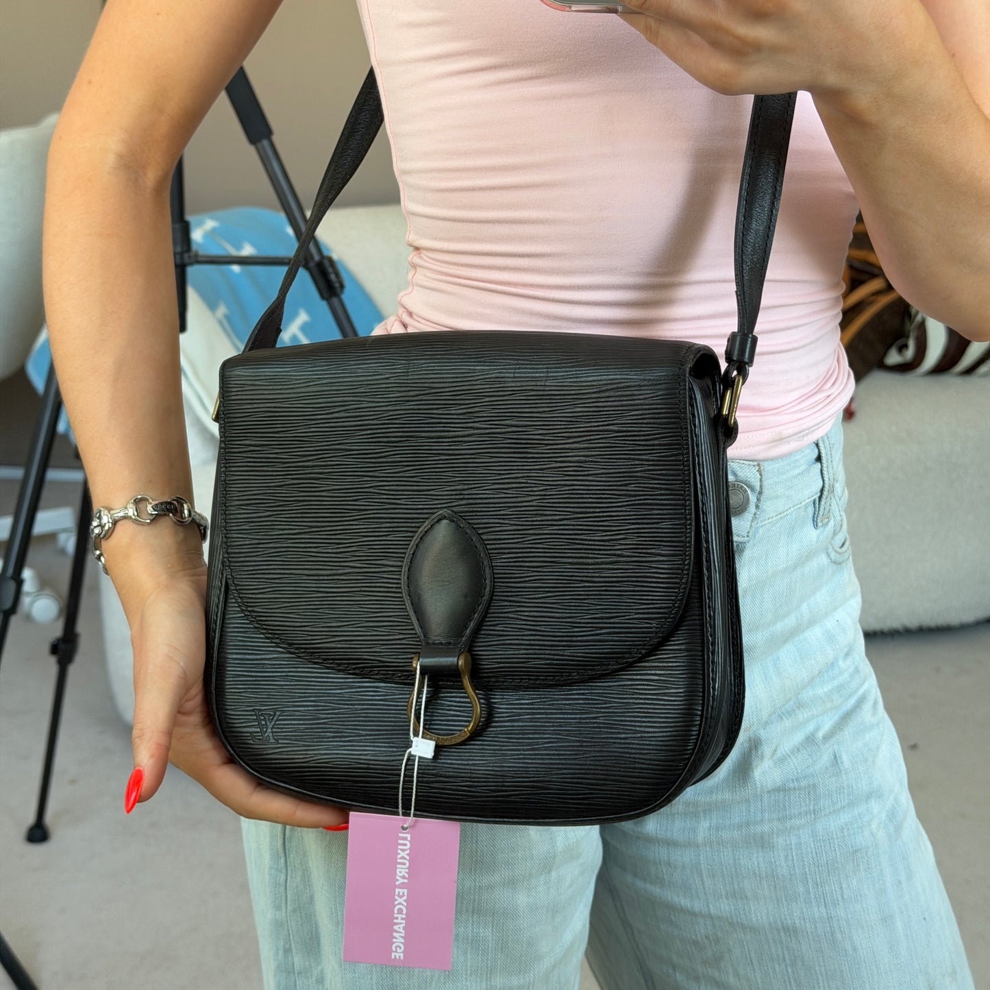 Pre-Owned Black Epileather Saint Cloud GM
