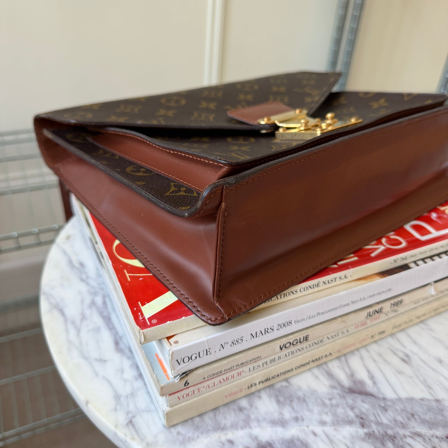 Pre-Owned LV Monogram Canvas Monceau GM Crossbody Bag