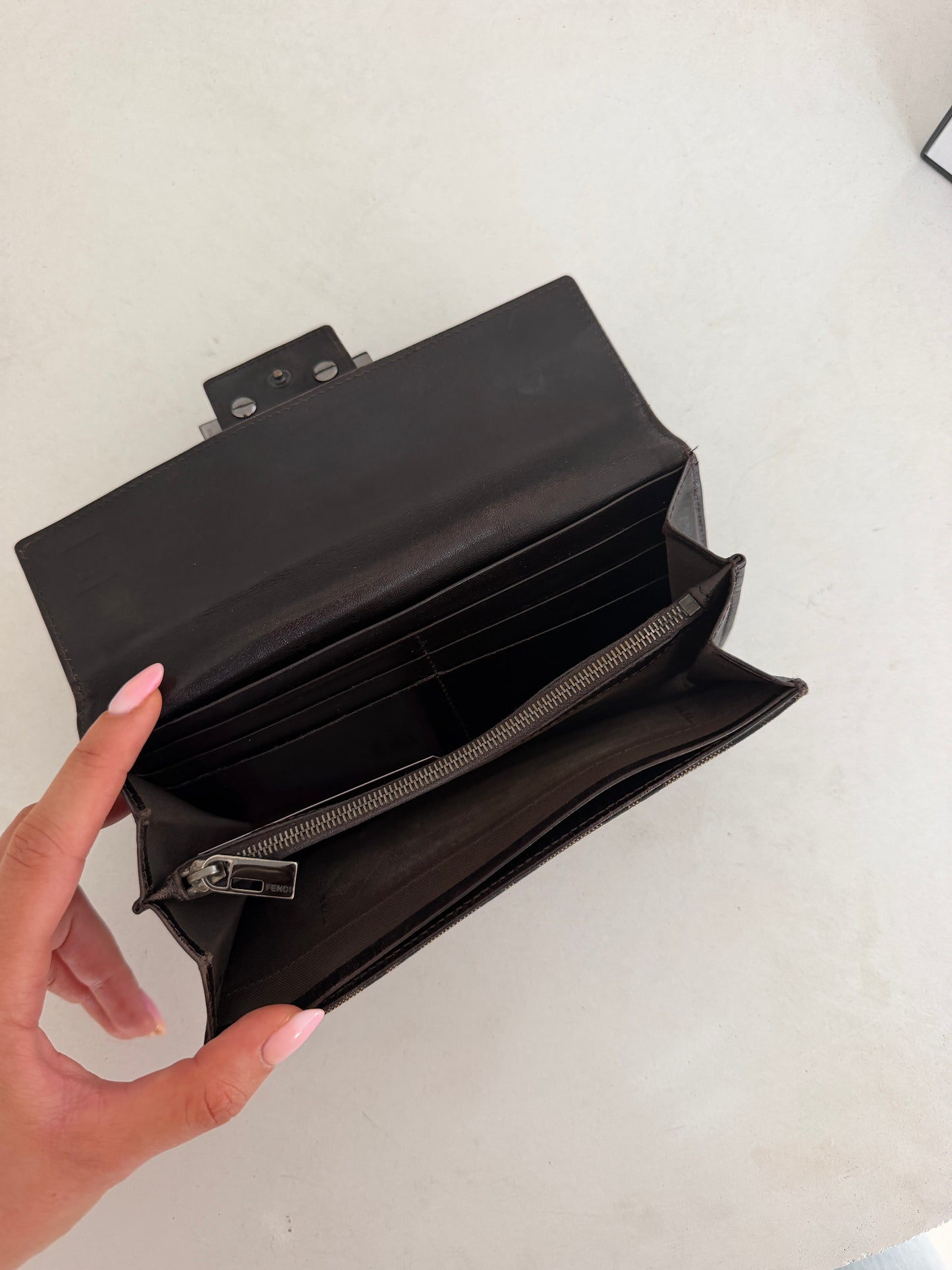 Pre-Owned Brown Zucca Canvas Wallet