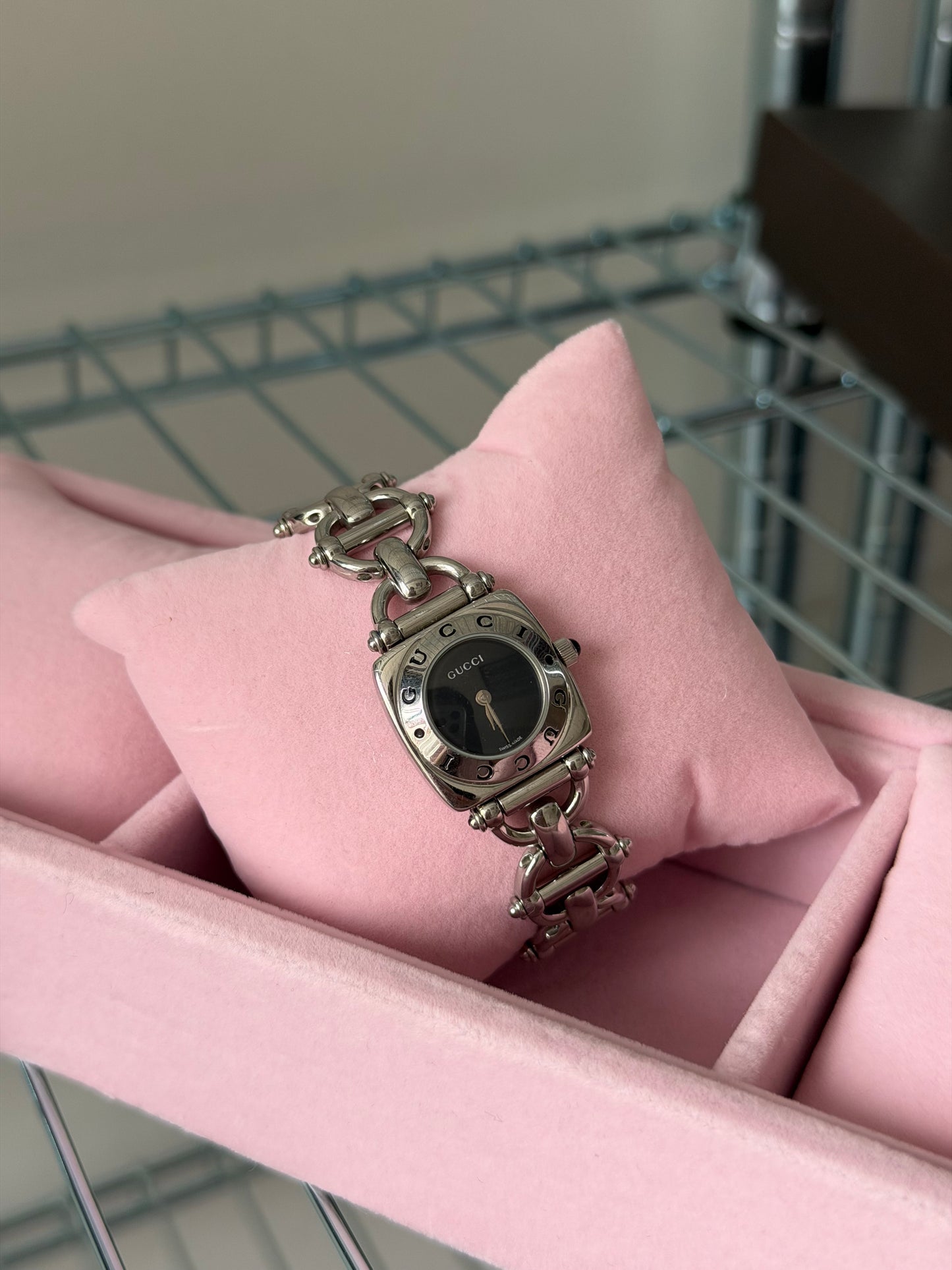 Pre-Owned Horsebit Steel Watch