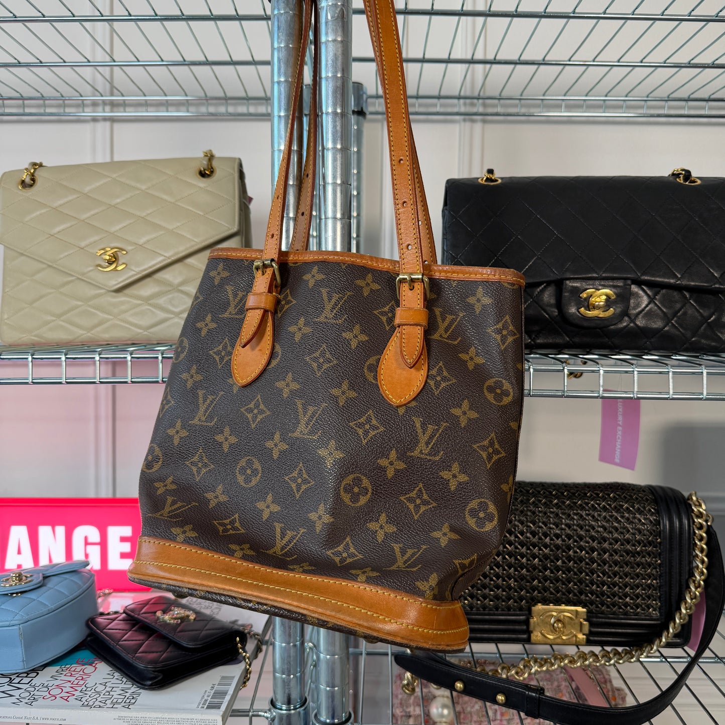 Pre-Owned LV Monogram Canvas Bucket Bag PM