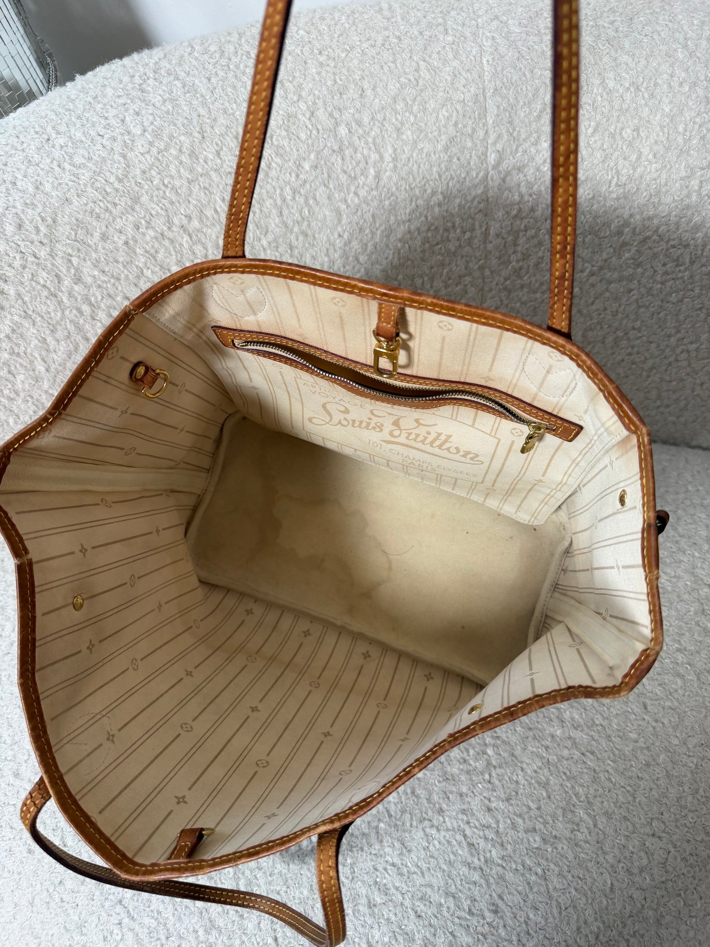 Pre-Owned Damier Azur Coated Canvas Neverfull MM