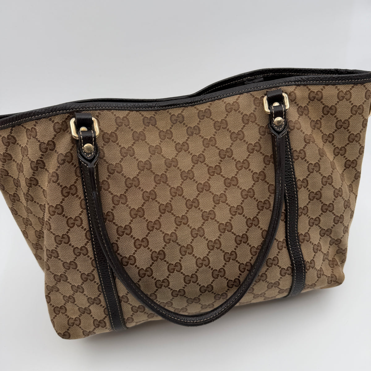 Pre-Owned Canvas Shopper Tote