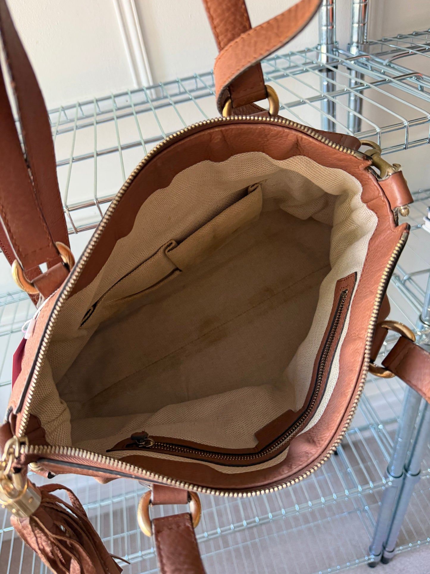 Pre-Owned Brown Soho Pebbled Leather Crossbody Bag