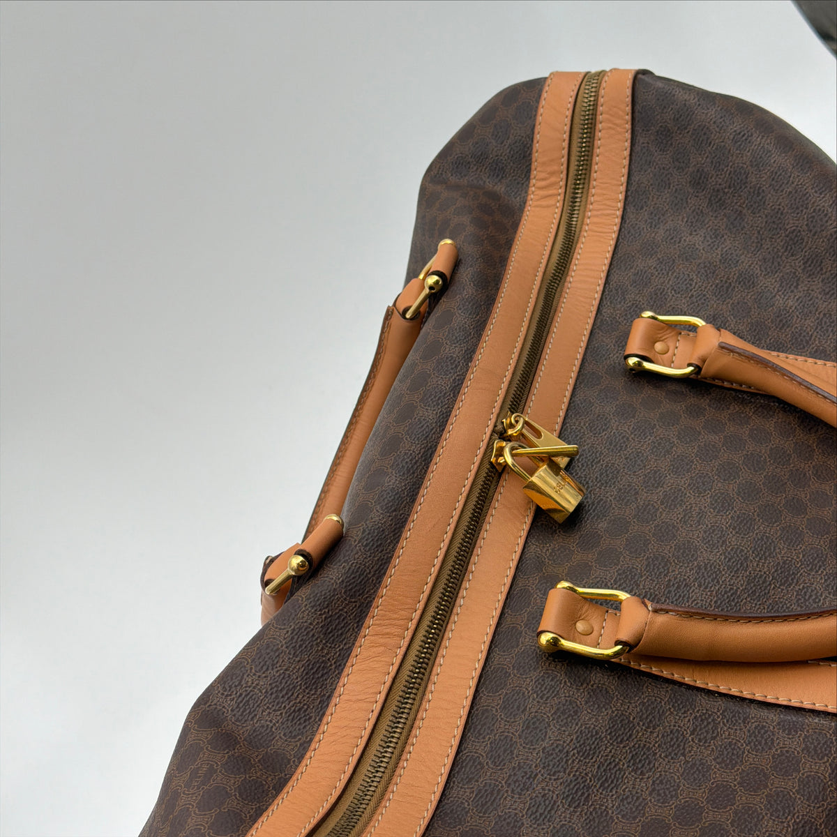 Pre-Owned Brown Macadam Canvas Keepall 50