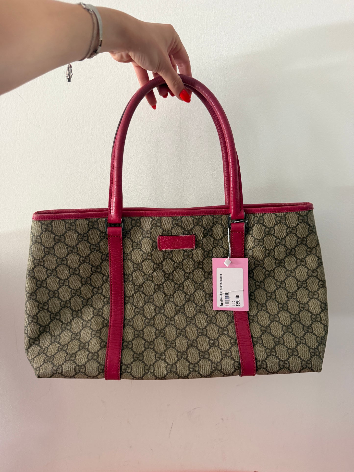 Pre-Owned GG Supreme Coated Canvas Shopper Tote