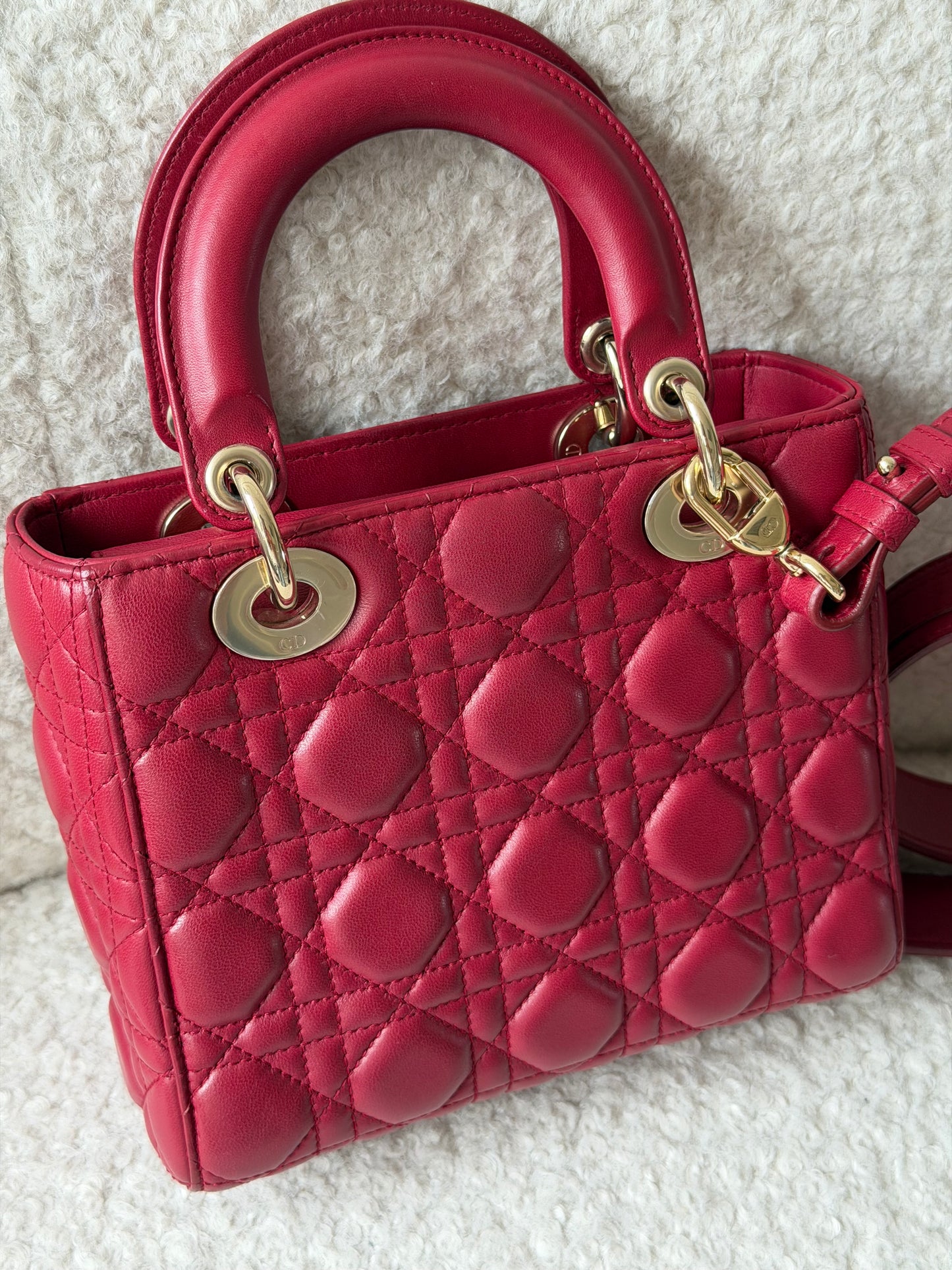 Bordeaux Leather Lady Dior