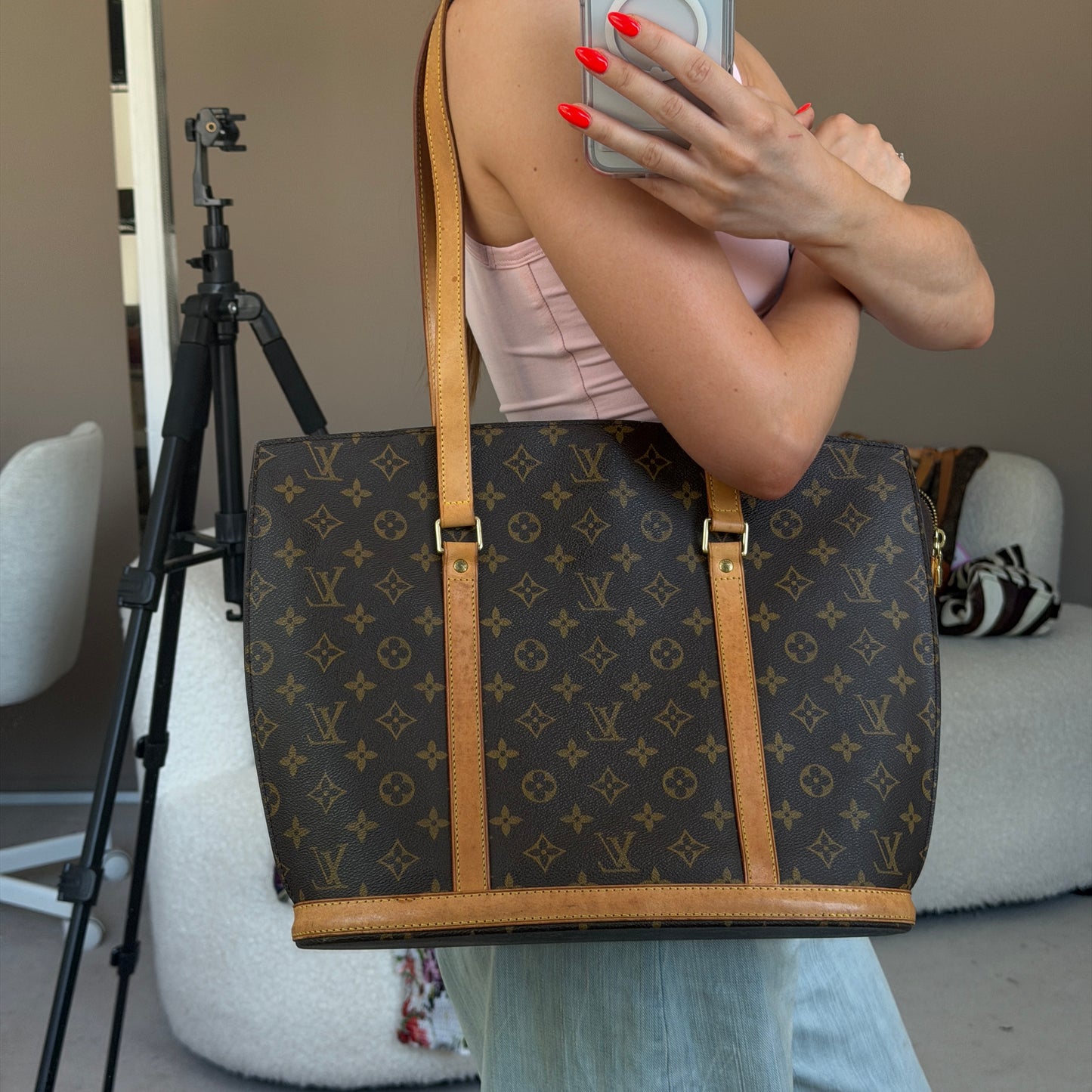 Pre-Owned LV Monogram Canvas Babylon Tote