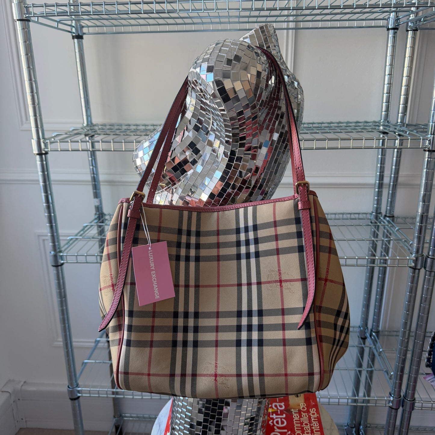 Pre-Owned Novacheck Coated Canvas Shoulder Bag