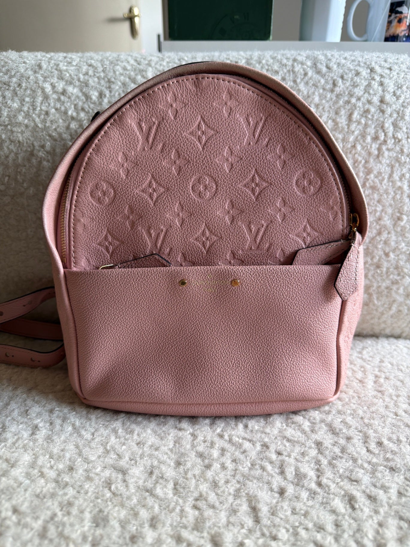 Pink Empreinte Leather Backpack Very Good