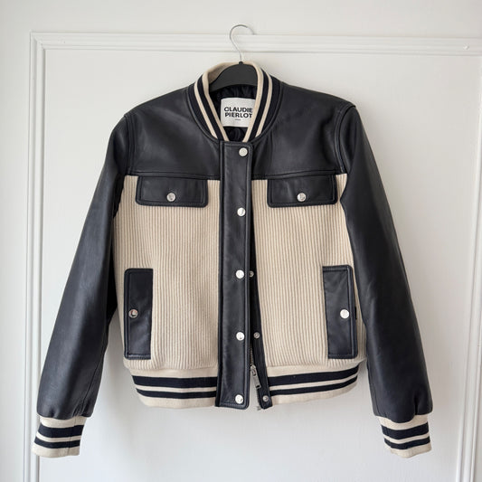 Beige and Black Jacket Size 36 Very Good