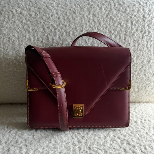 Burgundy Crossbody Handbag