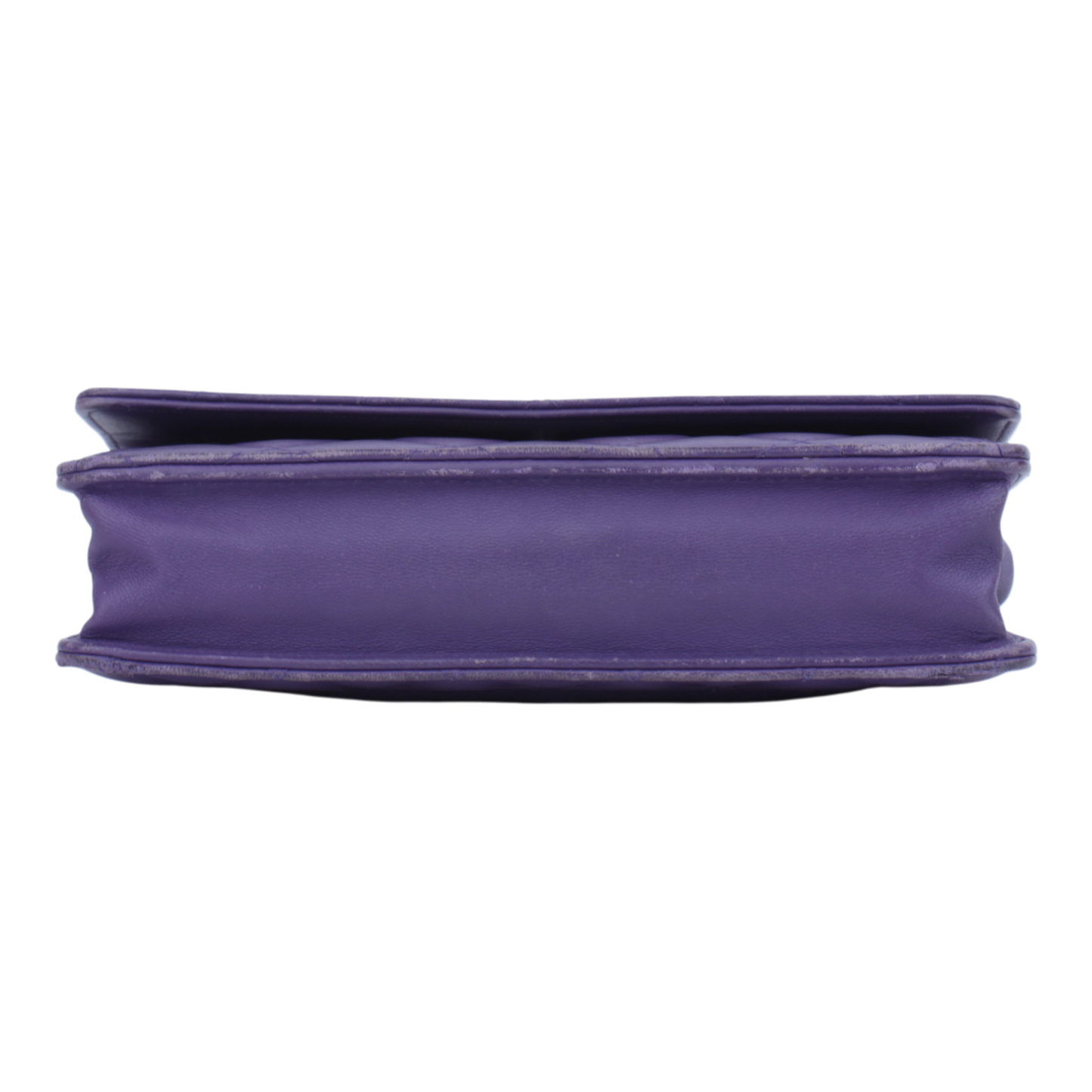 2015-16 Purple Lambskin Leather Wallet on Chain Handbag