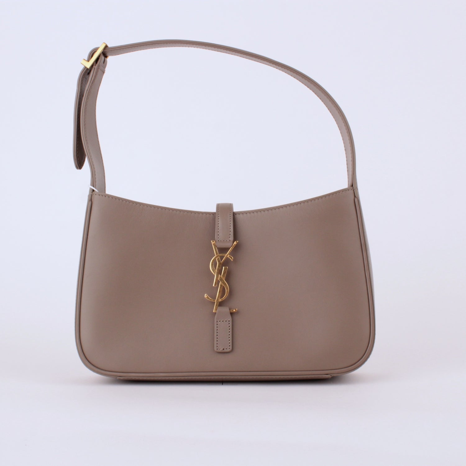 Taupe Calfskin Leather 5á7 Handbag