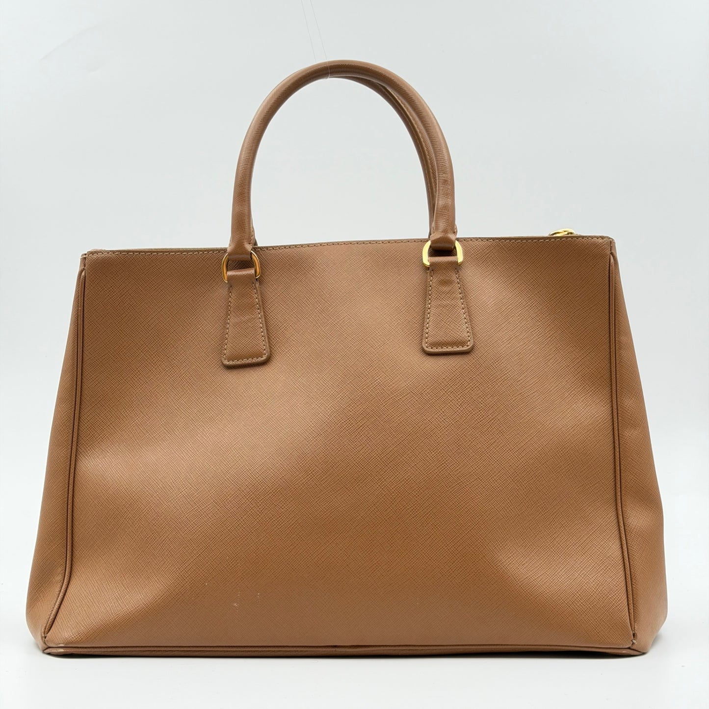 Pre-Owned Brown Saffiano Leather Galleria Large