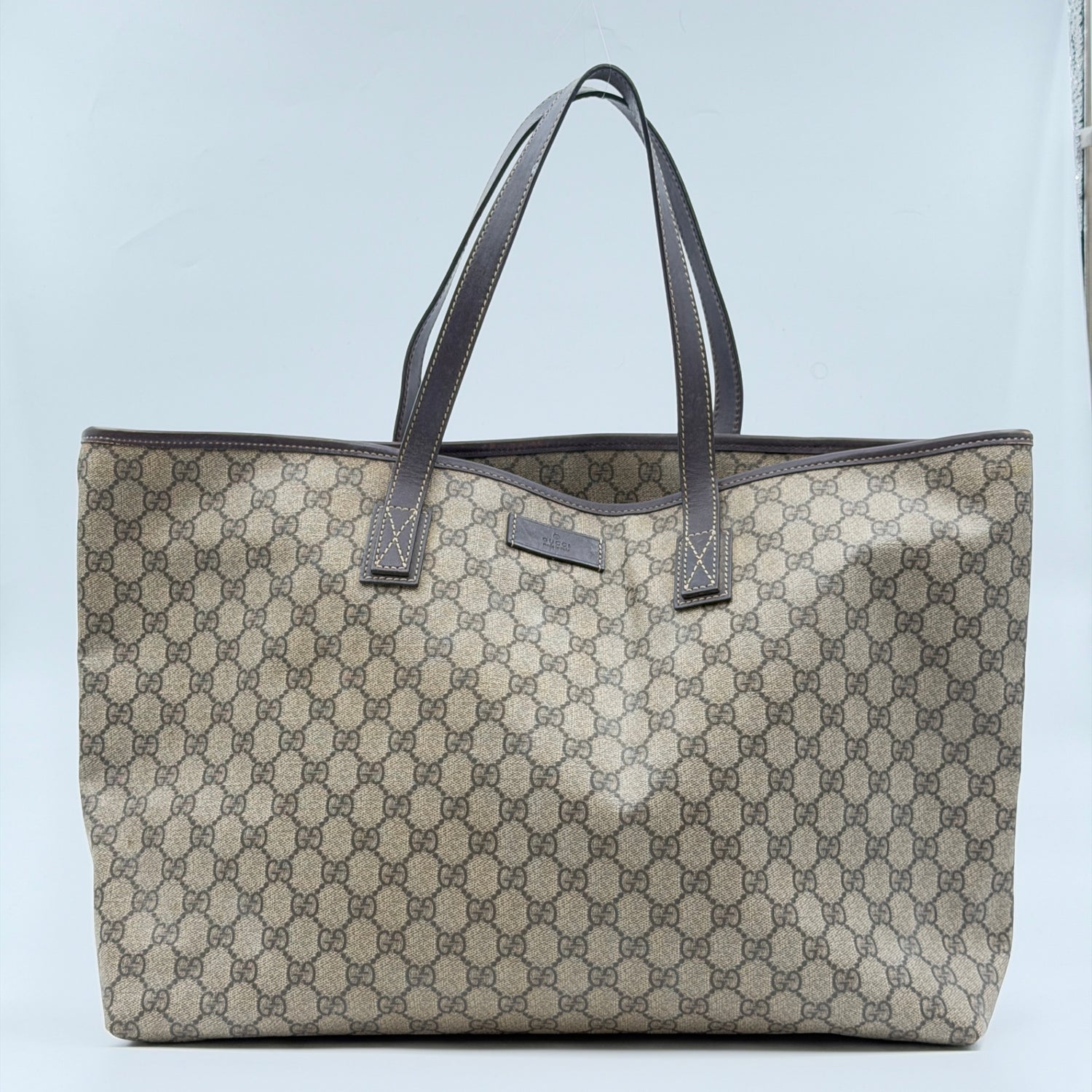 Pre-Owned GG Supreme Coated Canvas Shopper Tote