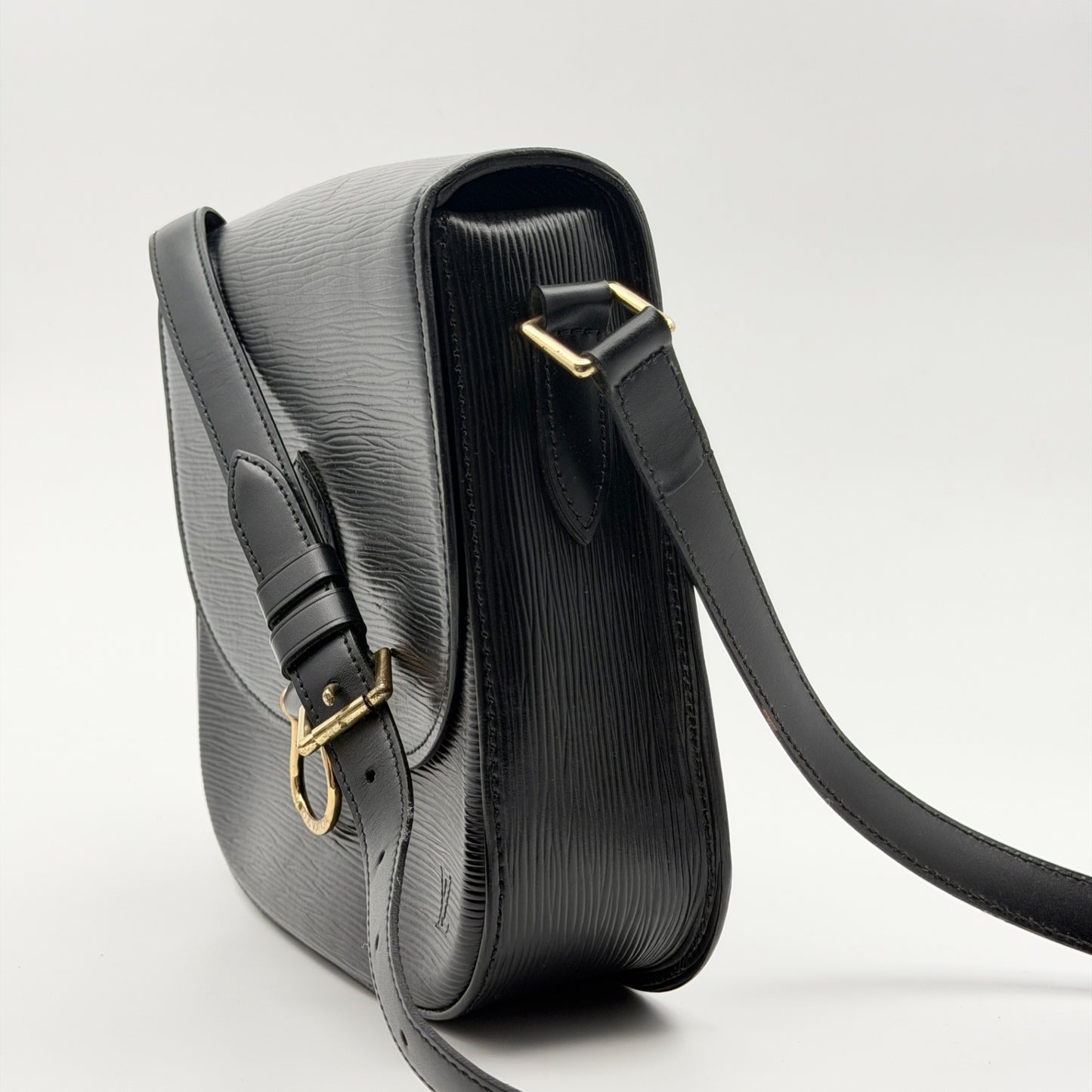 Pre-Owned Black Epileather Saint Cloud Crossbody Bag