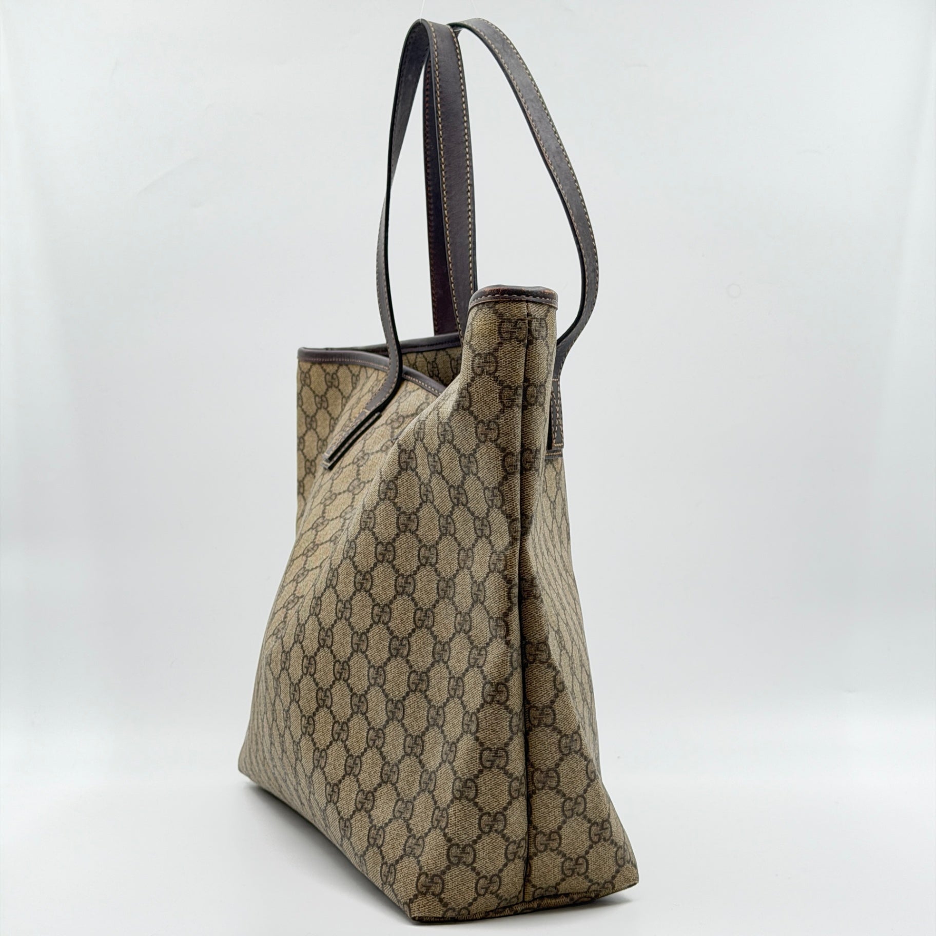 Pre-Owned GG Supreme Coated Canvas Shopper Tote