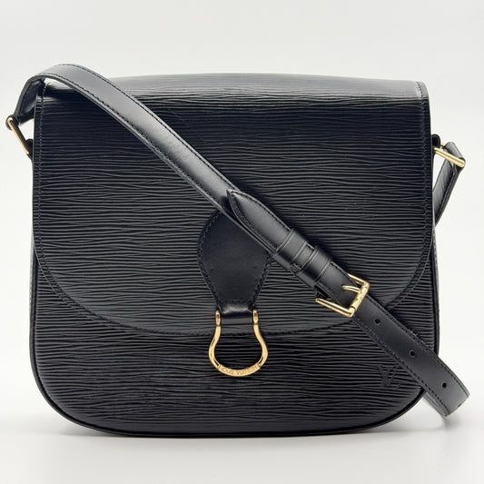 Pre-Owned Black Epileather Saint Cloud Crossbody Bag