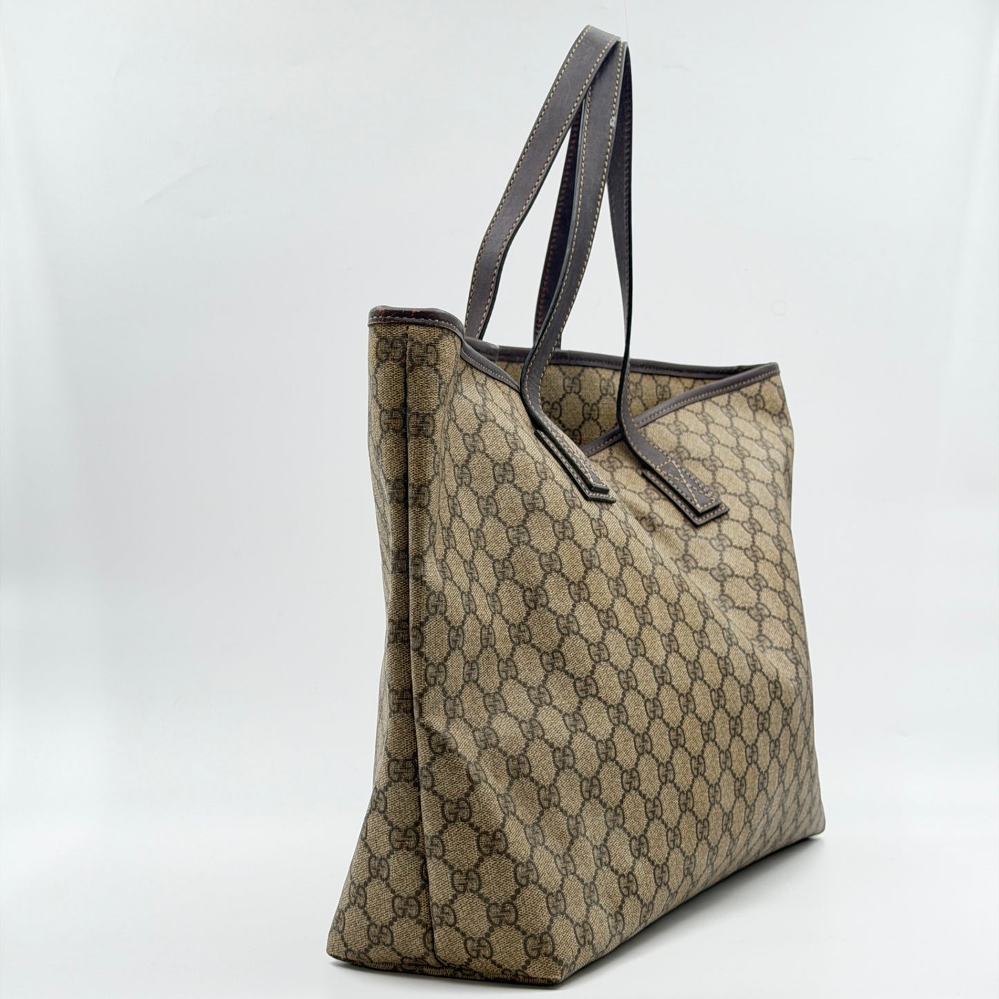 Pre-Owned GG Supreme Coated Canvas Shopper Tote