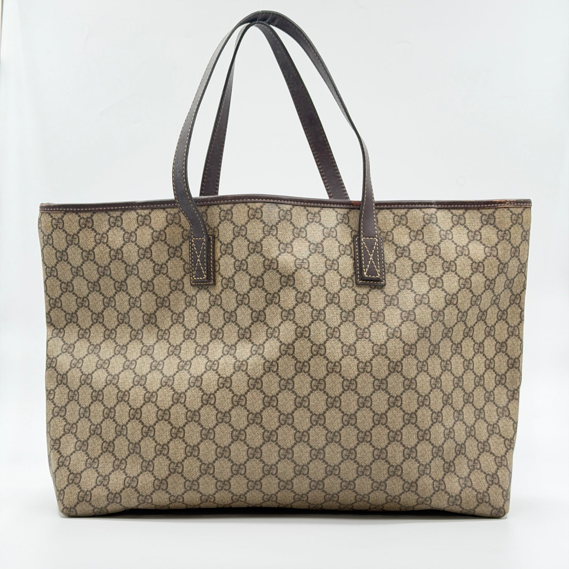 Pre-Owned GG Supreme Coated Canvas Shopper Tote