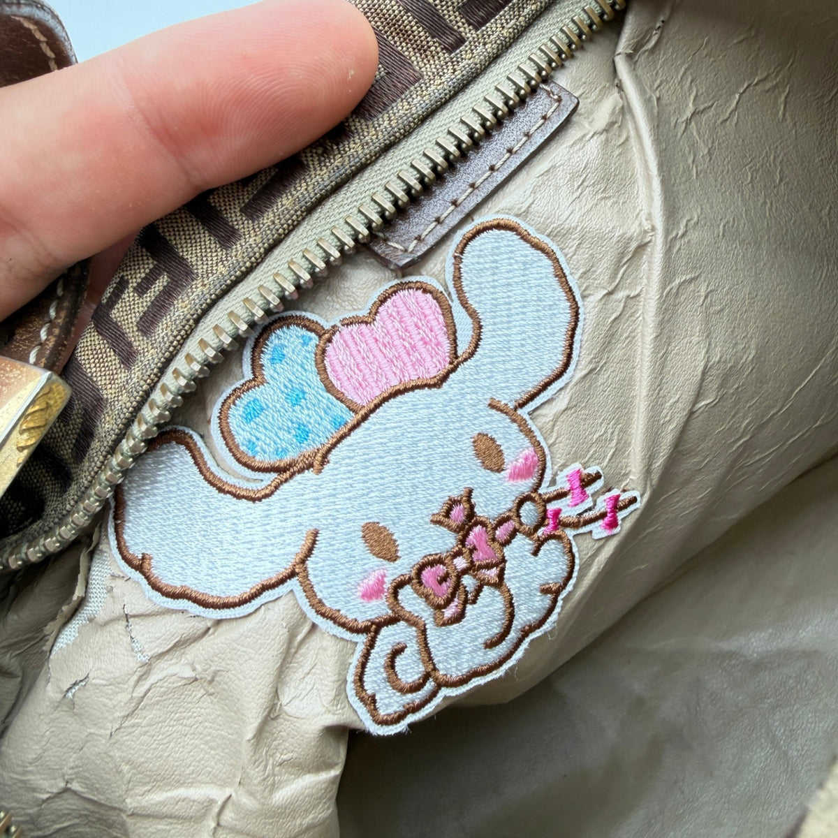Pre-Owned Beige Zucchino Canvas Handbag