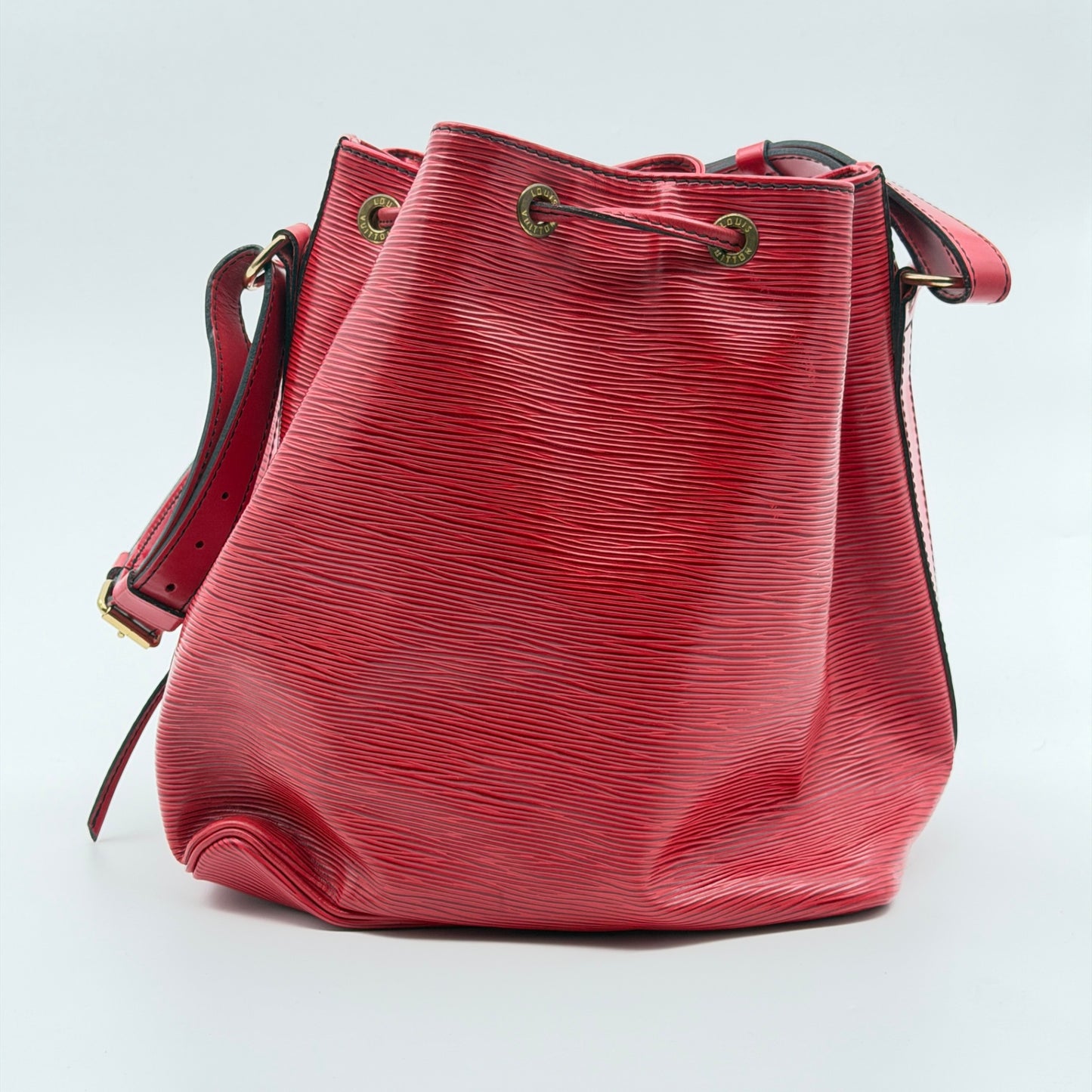 Pre-Owned Red Epileather Noé Bucket Bag
