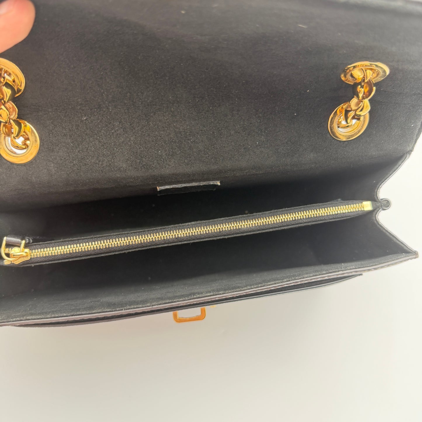 Pre-Owned Black/LV Monogram Canvas Victoire Crossbody Bag