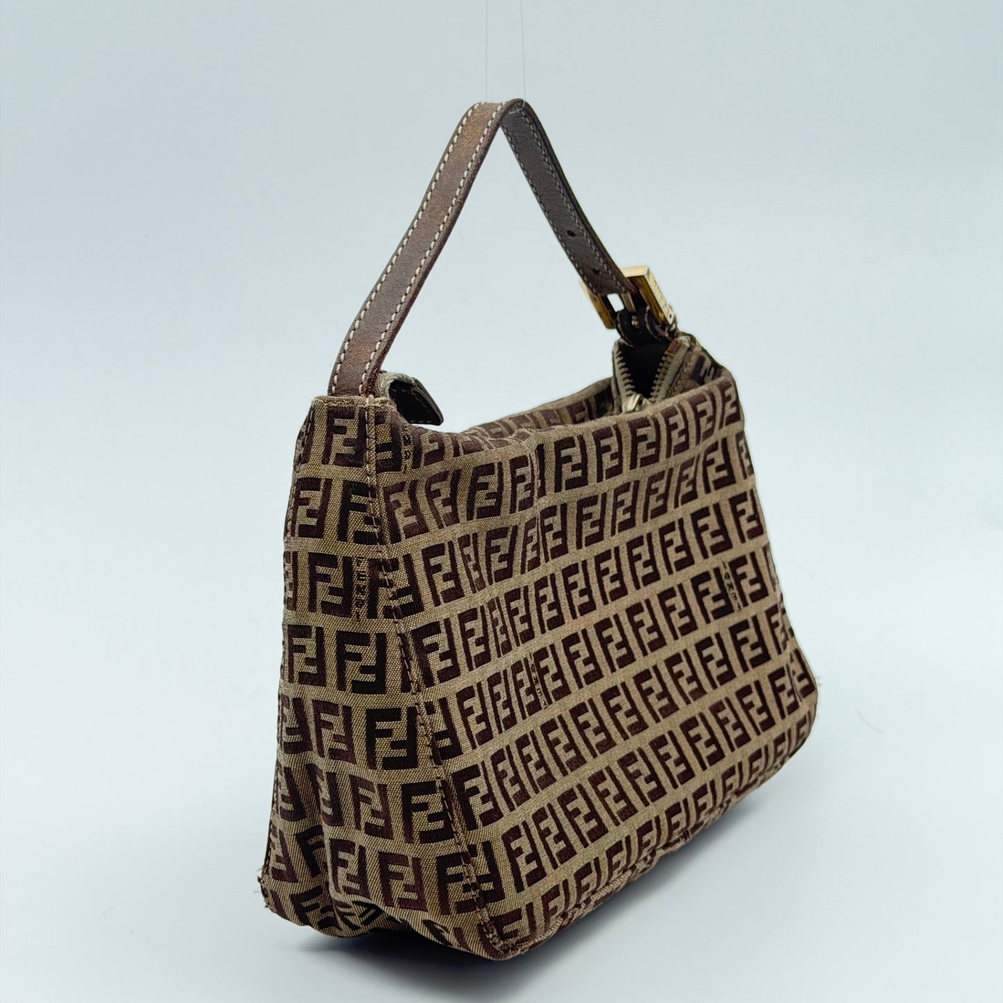 Pre-Owned Beige Zucchino Canvas Handbag