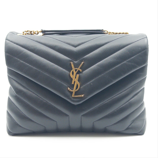 Pre-Owned Black Large Lou Lou Crossbody Bag