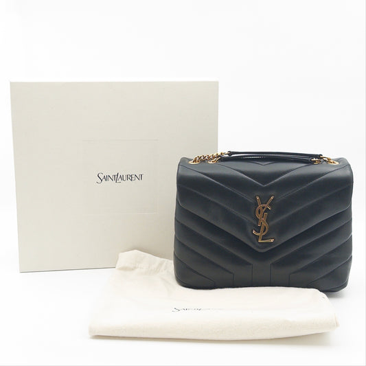Pre-Owned Black Medium Lou Lou Crossbody Bag