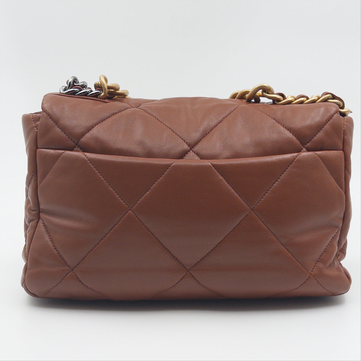 Pre-Owned Chocolate Brown '19' Crossbody Bag