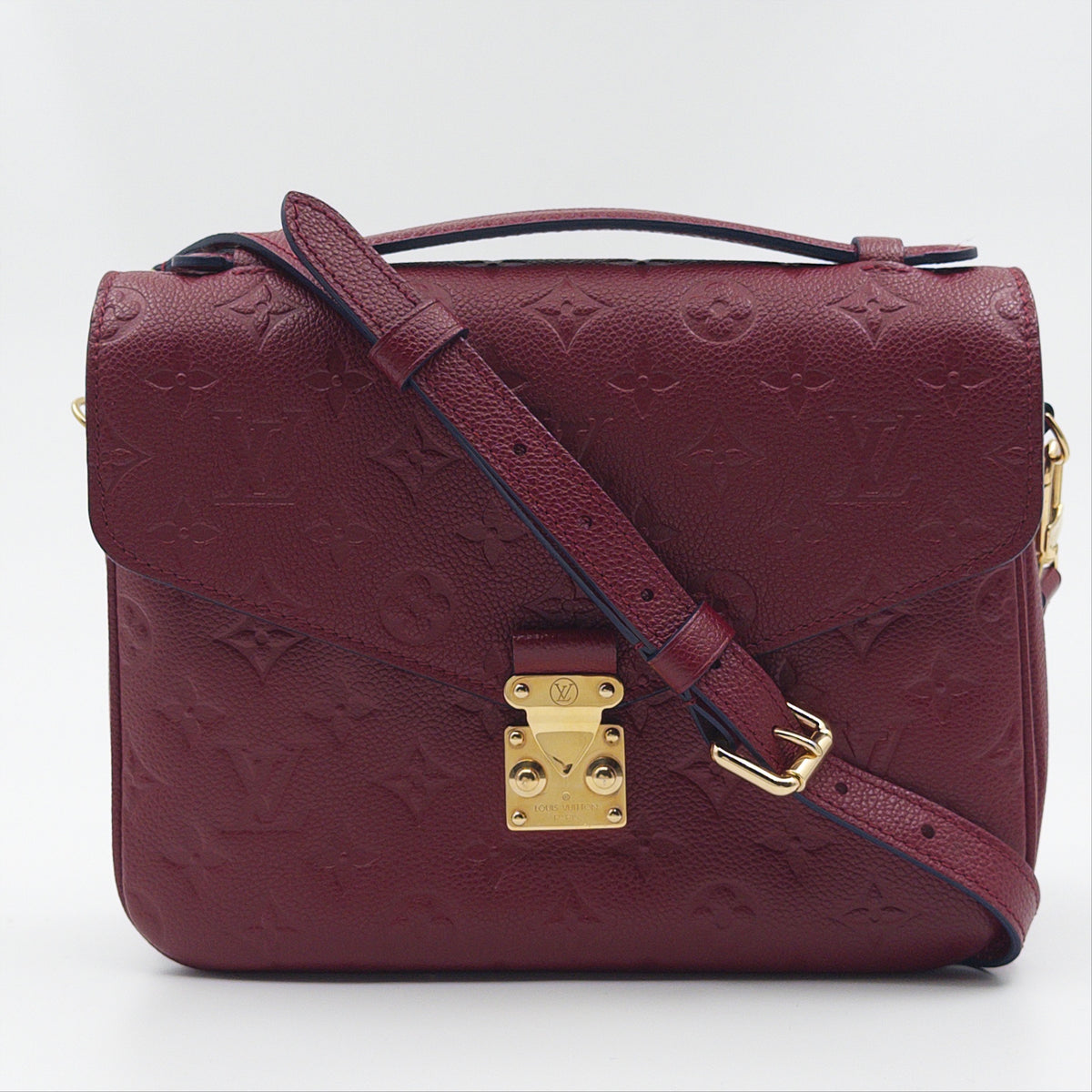 Pre-Owned Red Empreinte Leather Pochette Metis Crossbody Bag