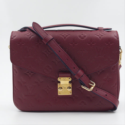 Pre-Owned Red Empreinte Leather Pochette Metis Crossbody Bag