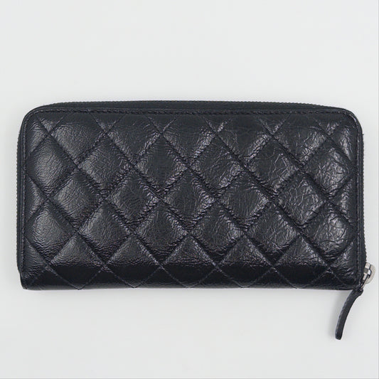 Pre-Owned Patent Calfskin Leather Wallet