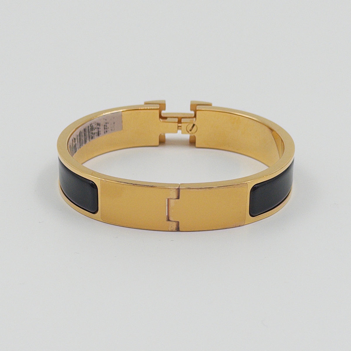 Pre-Owned Black Clic H Bracelet