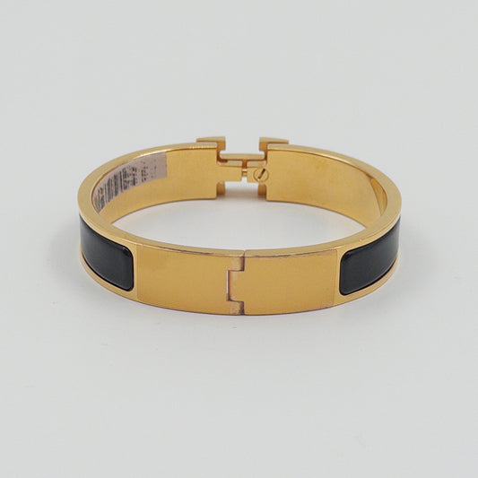 Pre-Owned Black Clic H Bracelet