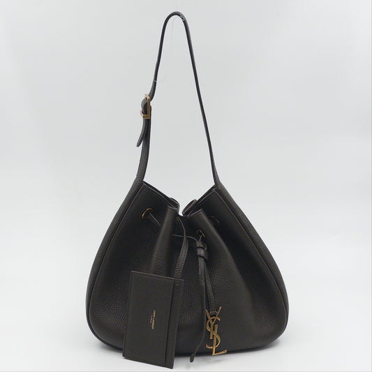 Pre-Owned Grey Leather Paris VII Small Hobo Bag
