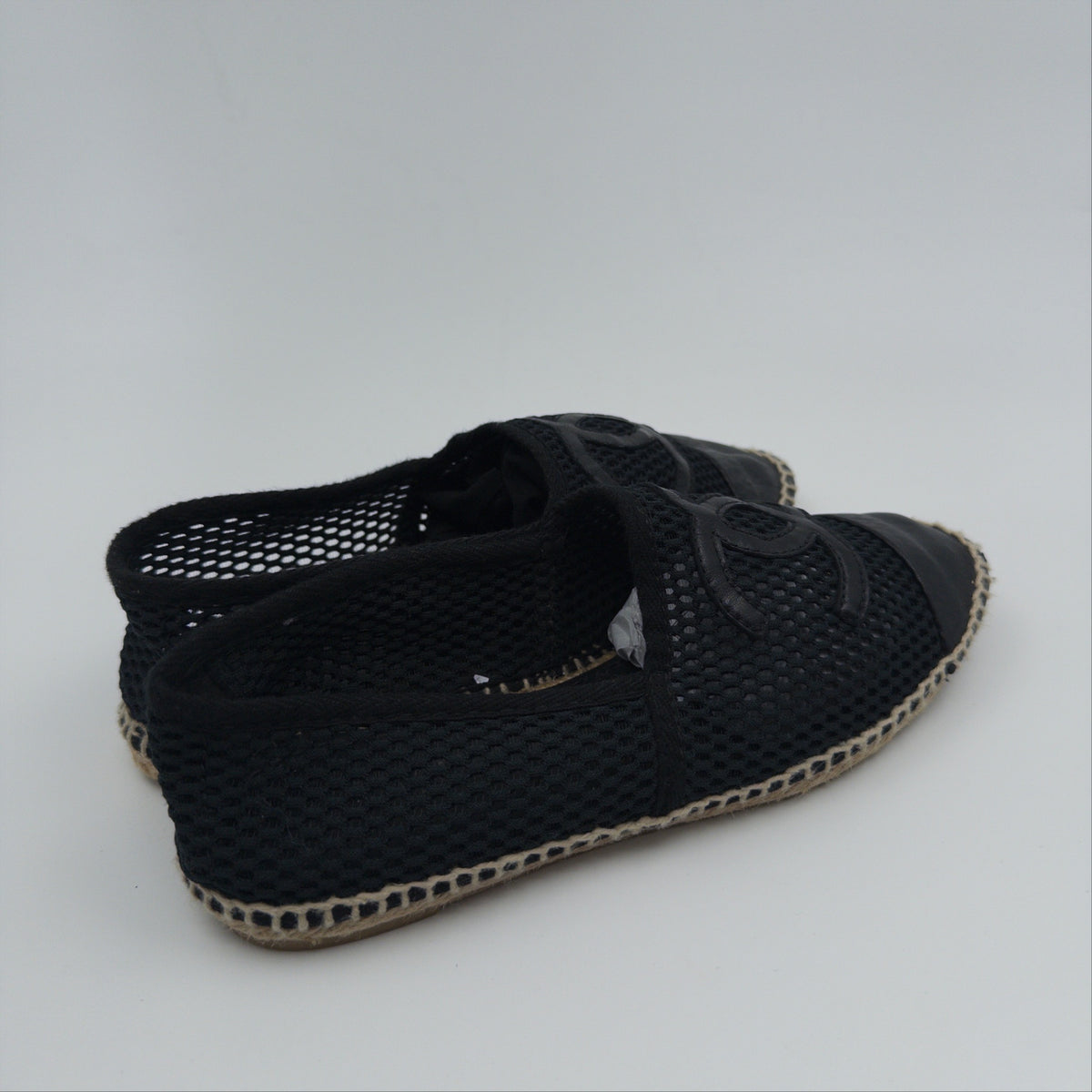 Pre-Owned Black Tweed Espadrilles (39)