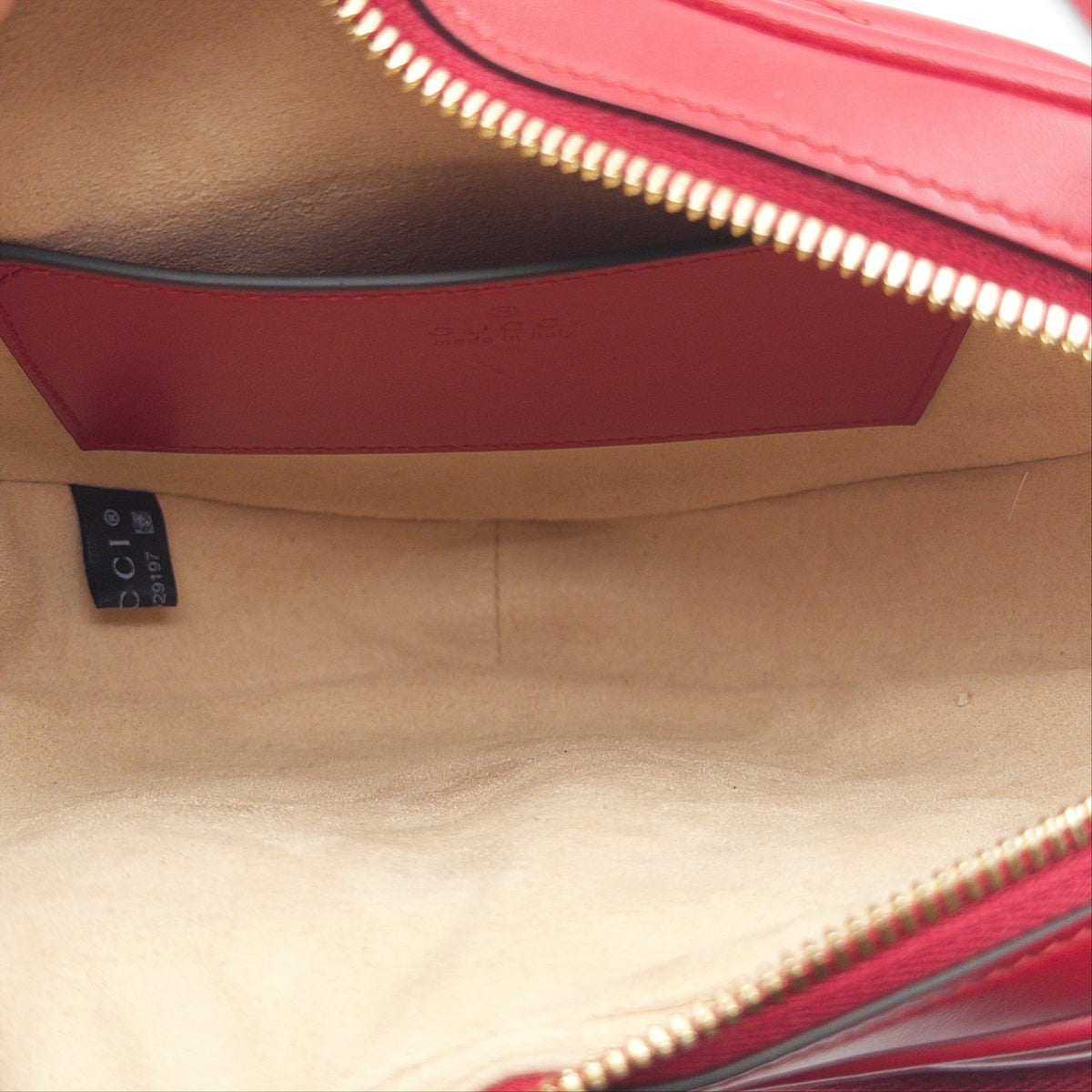Pre-Owned Red Heart GG Leather Crossbody Bag