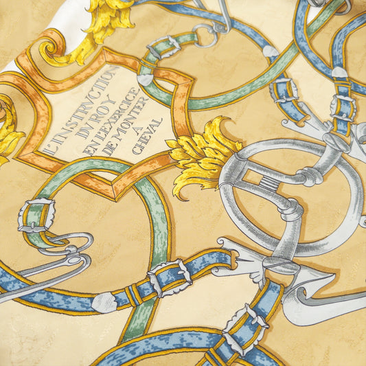 Pre-Owned Gold Silk Scarf